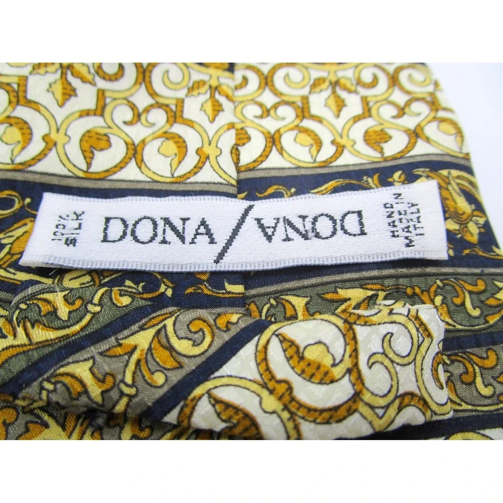 Dona Dona 100% Silk Dress Tie Made in Italy Vintage Still Has Tag